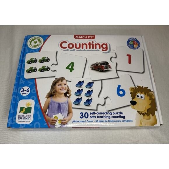 The Learning Journey: Match It! - Counting - 30 Piece Self-Correcting Number & - Picture 2 of 4